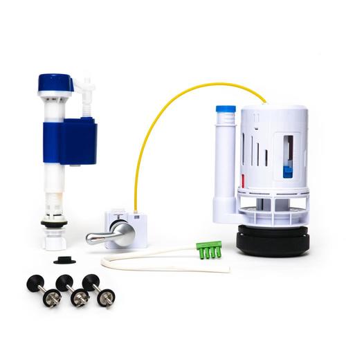 Smarter Flush Universal DualFlush Complete Replacement Kit with Handle in the Toilet Repair