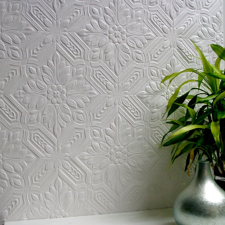 Brewster Wallcovering Anaglypta 56.4-sq ft Paintable Vinyl Textured ...