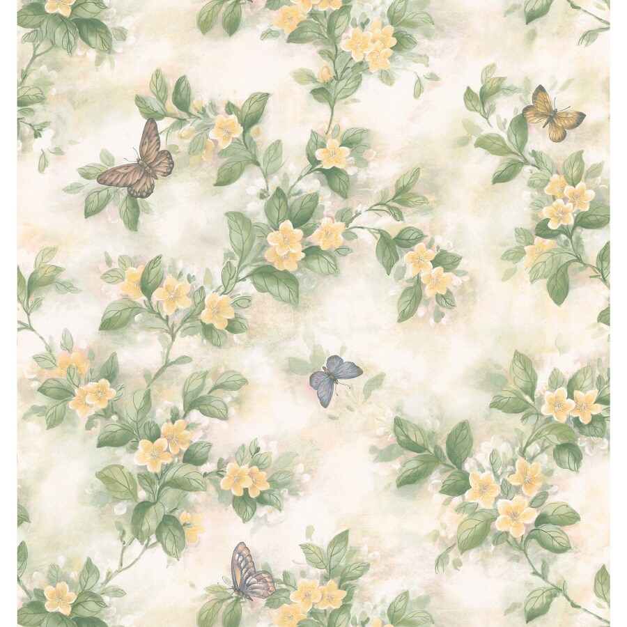 Bobbi Beck ecofriendly Navy dainty floral wallpaper  DIY at BQ