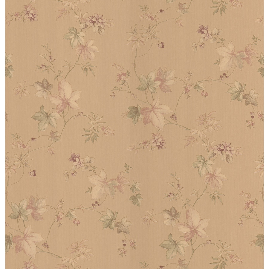 Brewster Wallcovering Leafy Floral Trail Sidewall Wallpaper at Lowes.com