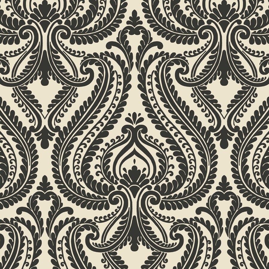 Shop Brewster Wallcovering Simple Space 2 56sq ft Black NonWoven