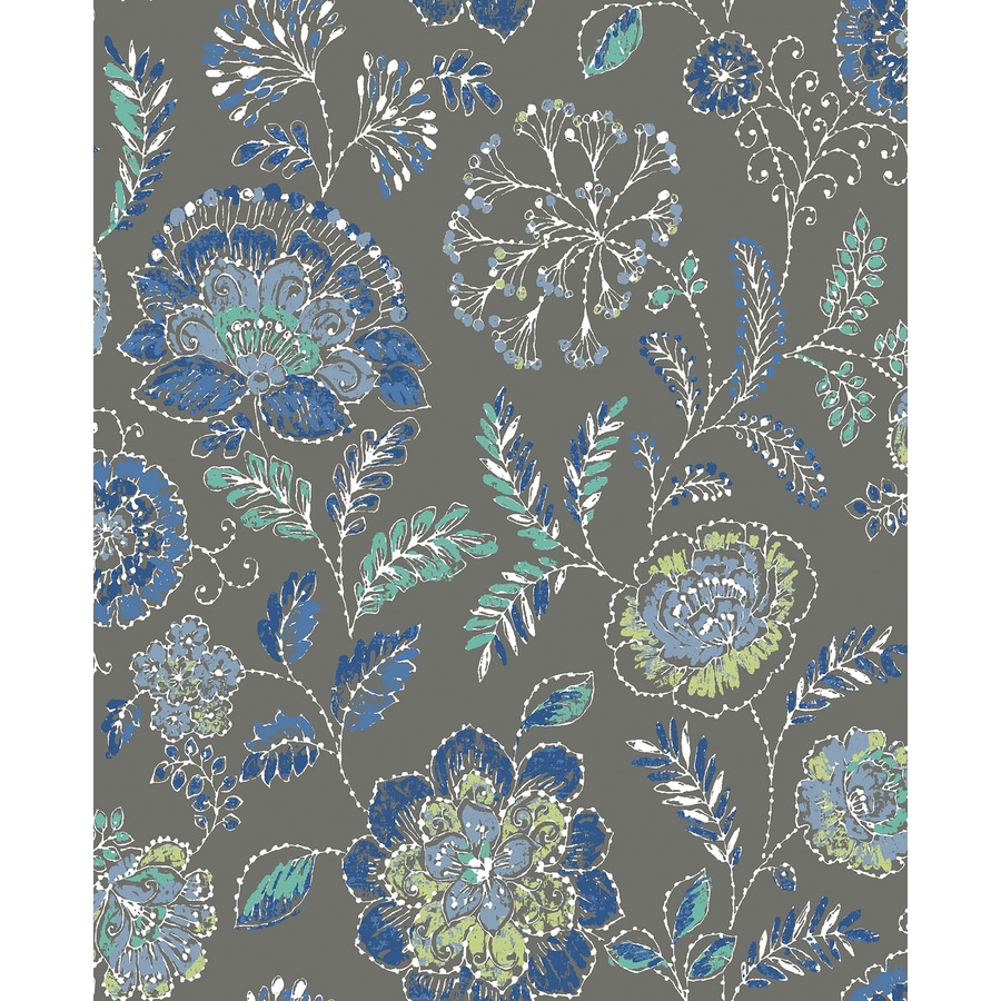 Gray Floral Wallpaper at Lowes.com