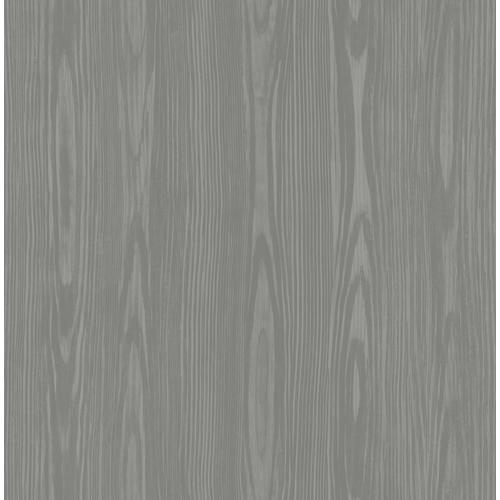 Brewster Wallcovering Solstice 56.4sq ft Grey NonWoven Wood Unpasted