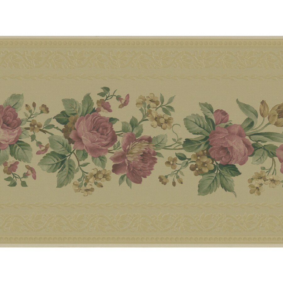 Brewster Wallcovering 71/2" Rose Trail Prepasted Wallpaper Border at