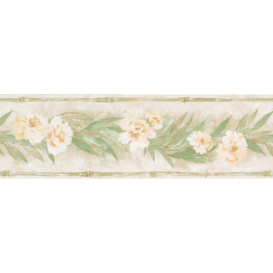 Brewster Wallcovering 65/8" Rose Pod Trail Prepasted Wallpaper Border