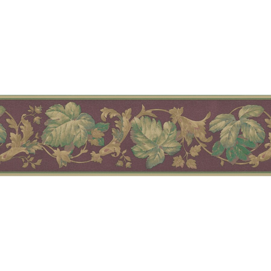 Brewster Wallcovering 67/8" Ivy Leaf Crackle Prepasted Wallpaper