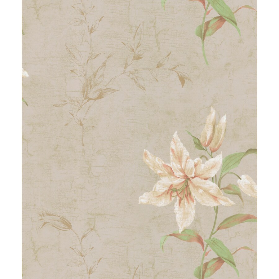 Brewster Wallcovering Ambiance Floral And Silhouette Wallpaper In The Wallpaper Department At