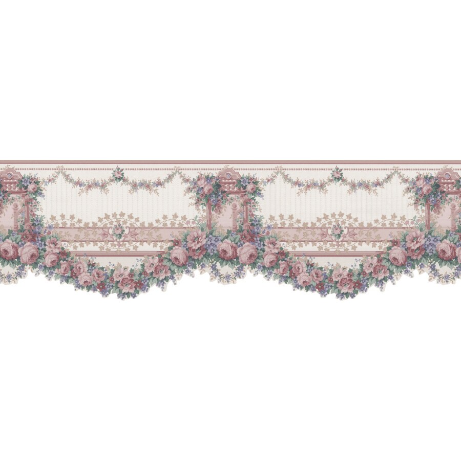 Brewster Wallcovering 6" Cornona Prepasted Wallpaper Border in the
