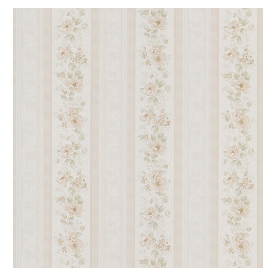 Floral Stripe Wallpaper - Modern Floral Stripe Wallpaper - Lelands