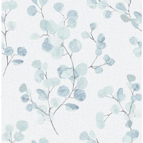 Scott Living 30.75-sq ft Blue Green Vinyl Ivy/Vines Self-Adhesive Peel