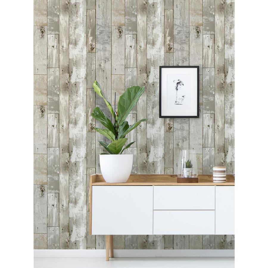 InHome Driftwood Peel and Stick Wallpaper in the Wallpaper department ...