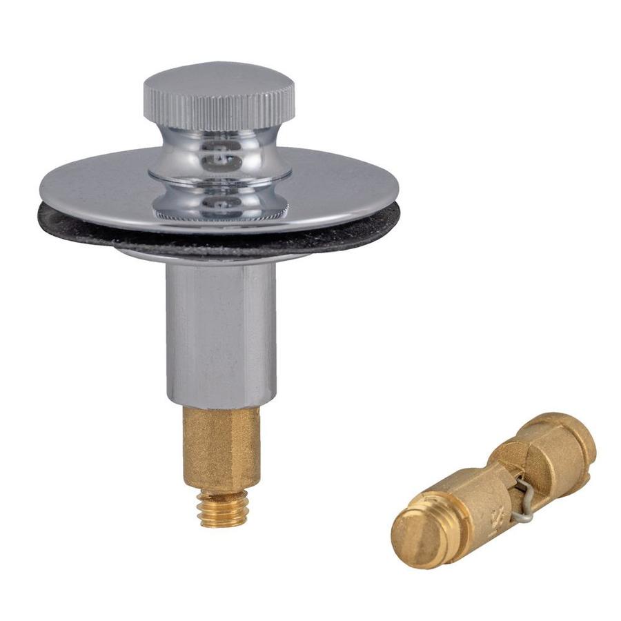 EASTMAN 1.5-in Chrome Lift and Turn Drain in the Bathtub Drains ...