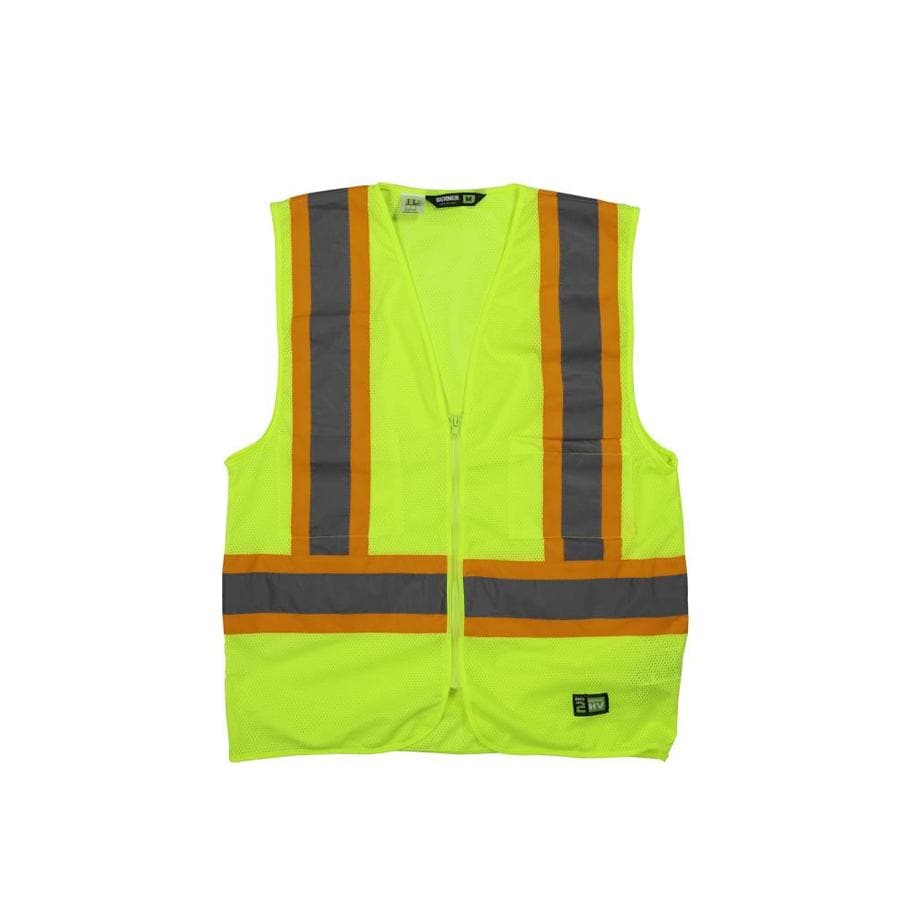 BERNE APPAREL 4XL HiVis Yellow Polyester High Visibility Reflective