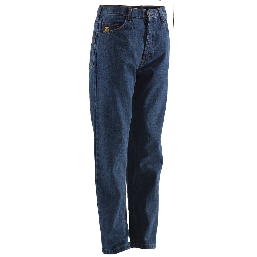 BERNE APPAREL Stone Wash Dark Denim Jean Work Pants (38 x 30)