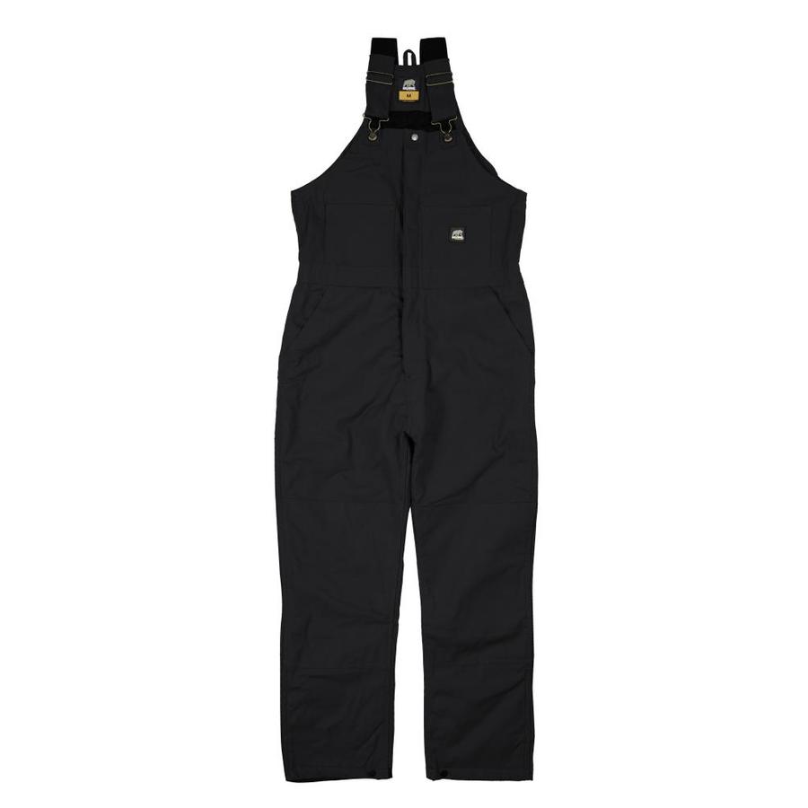 BERNE APPAREL Rigid Black Men's Small-Long Duck Overalls