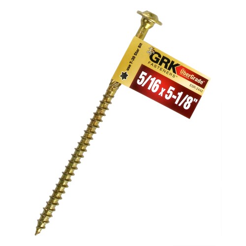 GRK 5/16in x 51/8in Yellow Polymer Round Washer Interior/Exterior