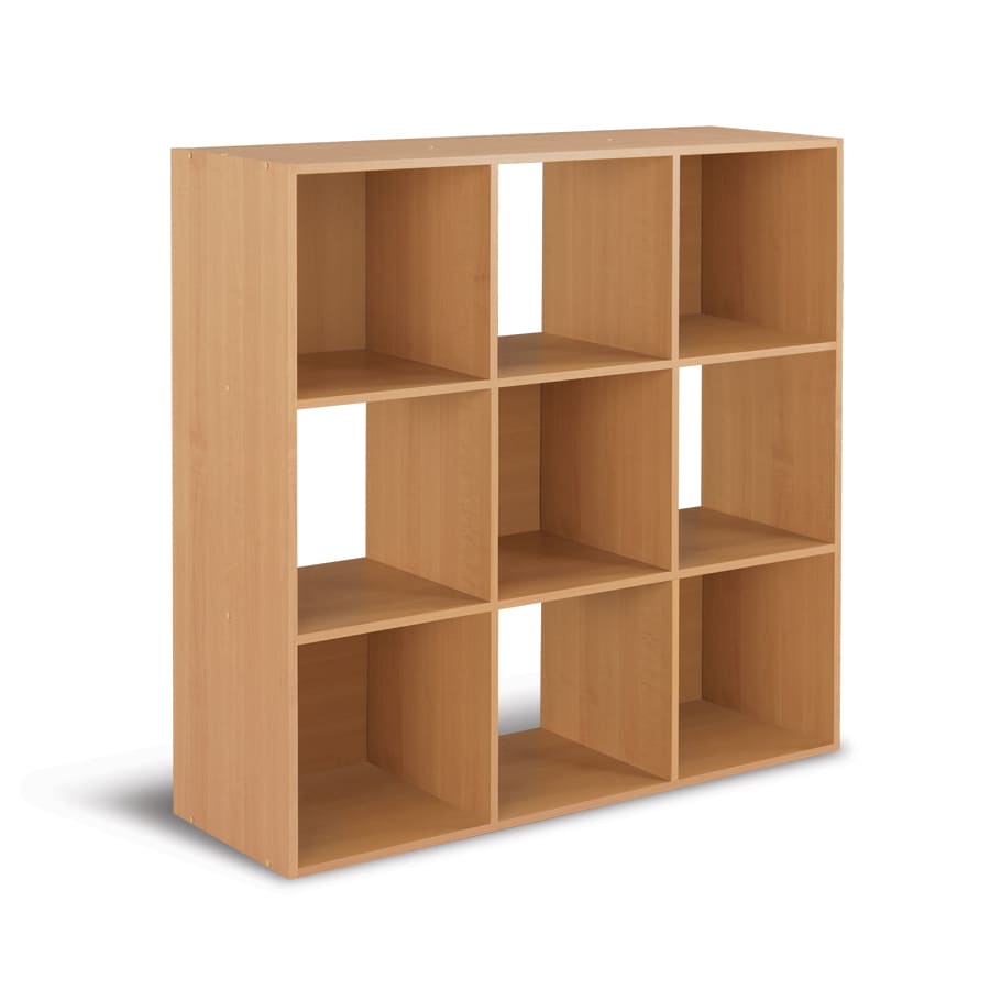 Real Organized 901 9 Cube Maple Storage Organizer