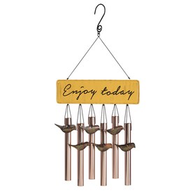 Garden Treasures 17-in Multi-Color Metal Wind Chime