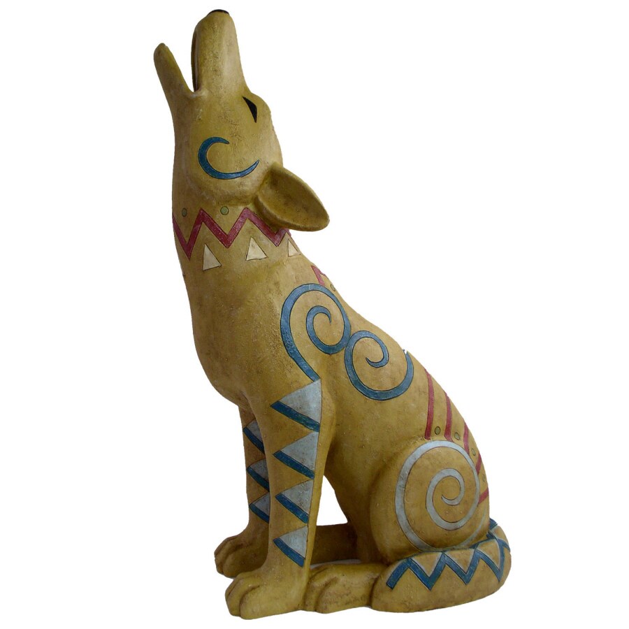 Large Painted Desert Coyote Statue at Lowes.com