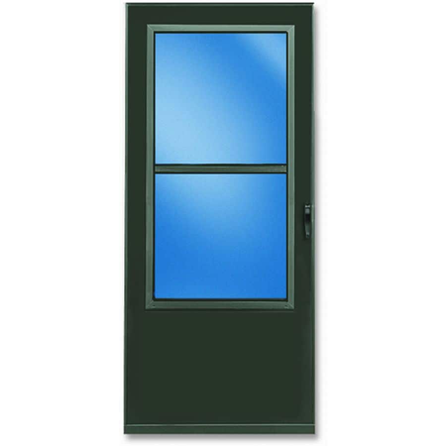 ComfortBilt 30in x 81in Brown MidView Safety Storm Door at
