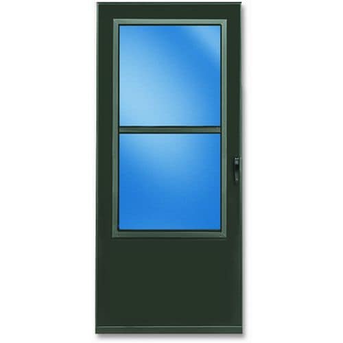 ComfortBilt 30in x 81in Brown MidView Safety Storm Door in the