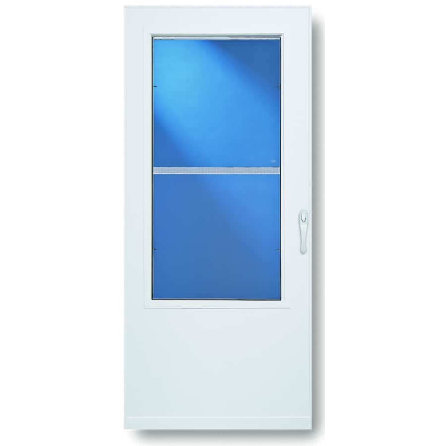 Comfort Bilt Highland White Mid View Tempered Glass Standard Half