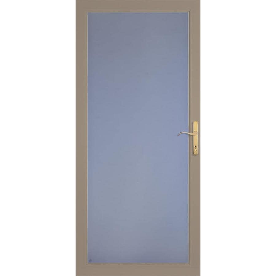 Larson Secure Elegance Sandstone Full View Aluminum Storm Door