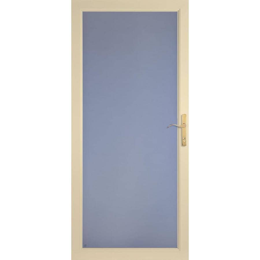 LARSON Secure Elegance Almond FullView Aluminum Storm Door 32