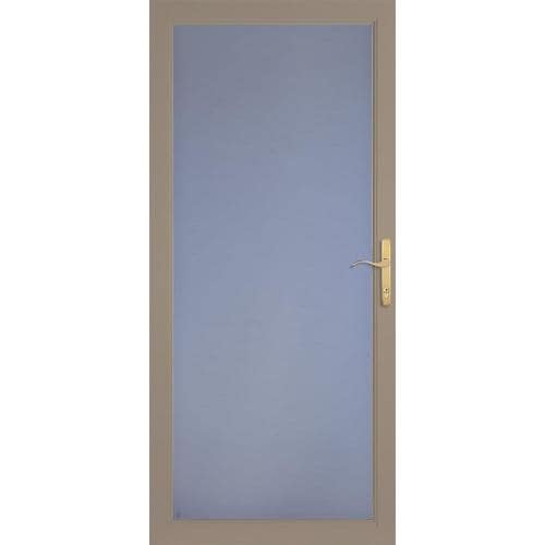 LARSON Secure Elegance Sandstone Full-View Aluminum Storm Door (Common ...