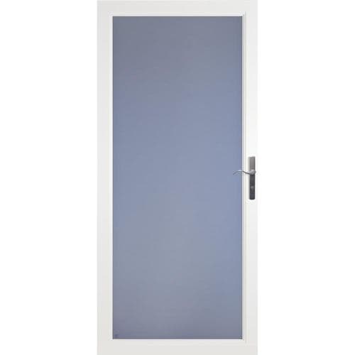 LARSON Secure Elegance White FullView Aluminum Storm Door 36