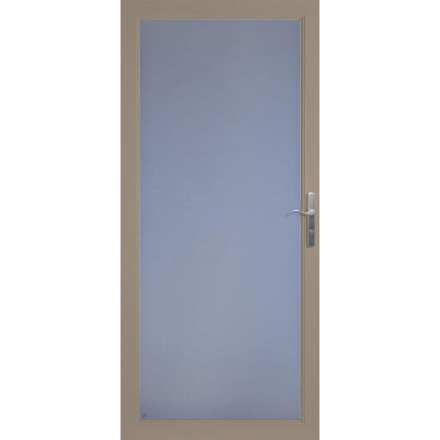 Larson Secure Elegance Sandstone Full View Aluminum Storm Door