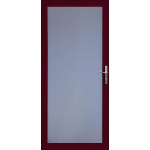 Larson Secure Elegance Cranberry Full View Aluminum Storm Door