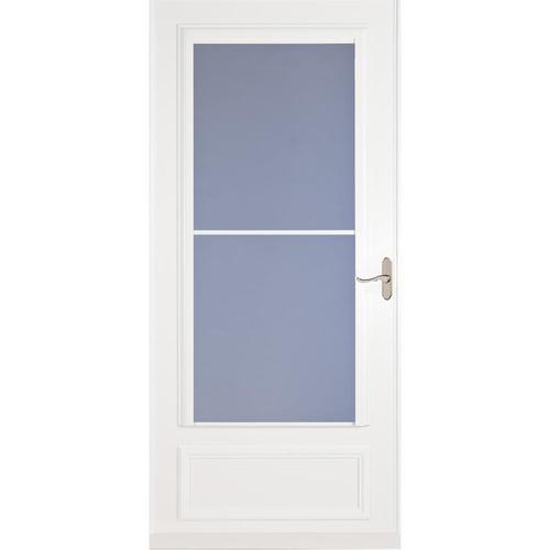 Larson Savannah White Mid View Wood Core Storm Door Common 36 In