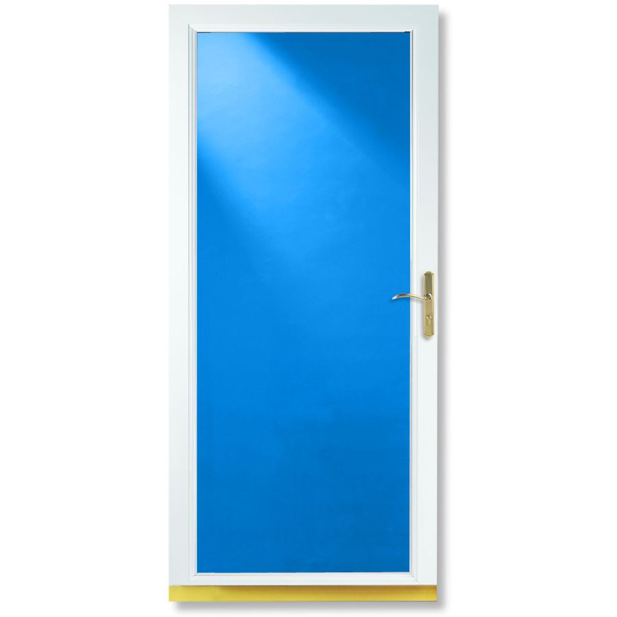 Larson Signature White Aluminum Full View Glass And