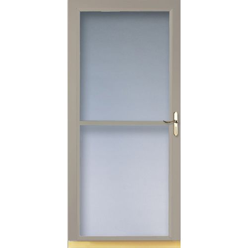 LARSON 32in W Sandstone Retractable Screen Storm Door at