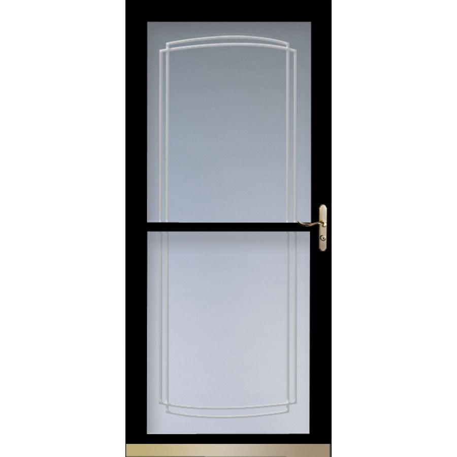 LARSON Tradewinds Black FullView Tempered Glass Retractable Screen