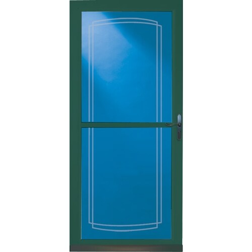 LARSON Tradewinds Green FullView Tempered Glass Retractable Screen