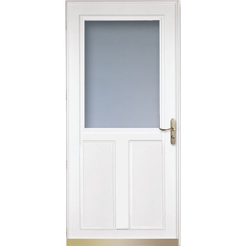 LARSON Tradewinds White HighView Aluminum Storm Door 32in x