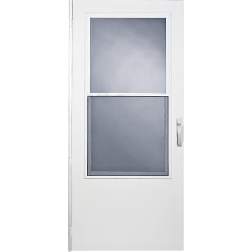 Larson White Mid View Storm Door Common 32 In X 78 In Actual