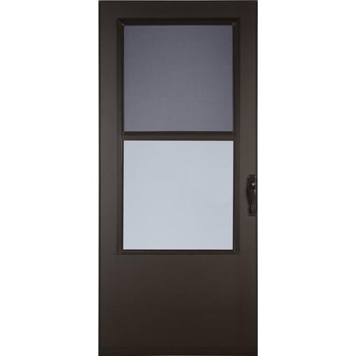 Larson Brown Mid View Storm Door Common 32 In X 81 In Actual
