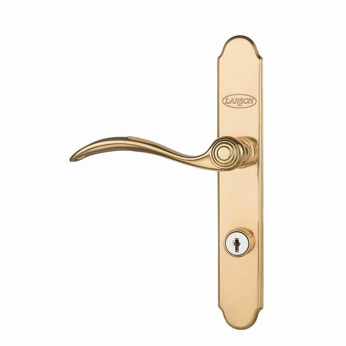 Larson Quickfit Brass Plated Storm Door Matching Handleset In The Screen Door Storm Door Handles Department At Lowes Com