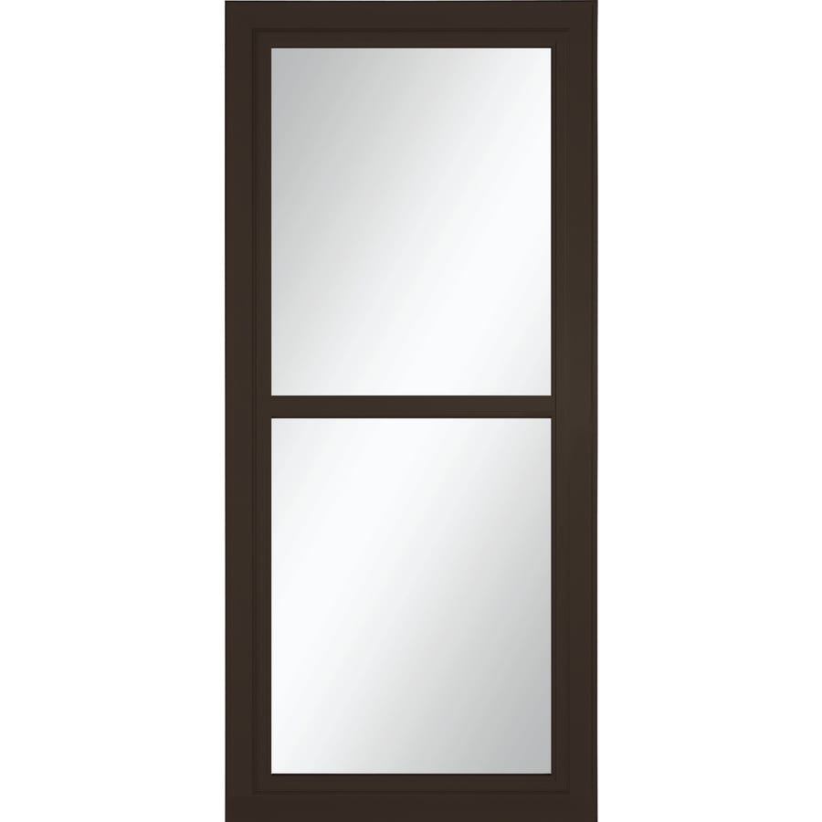 Tradewinds Fullview Brown Full View Aluminum Storm Door Common 36 In X 81 In Actual 35 75 In X 79 75 In