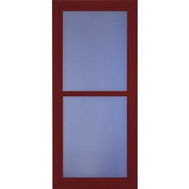 Red Retractable Screen Storm Doors At Lowes Com