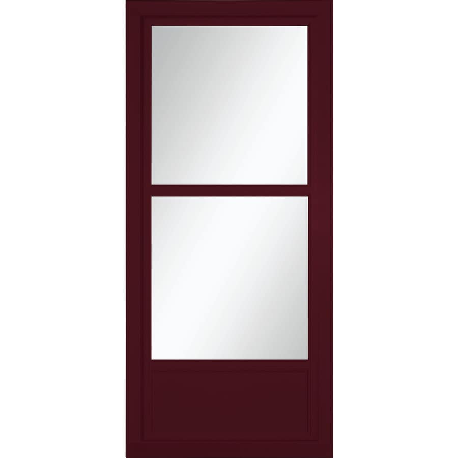 Larson Tradewinds Midview Cranberry Mid View Aluminum Storm Door