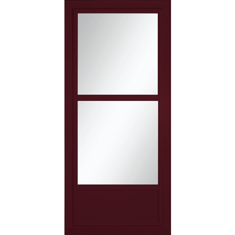 Larson Tradewinds Midview Cranberry Mid View Aluminum Storm Door