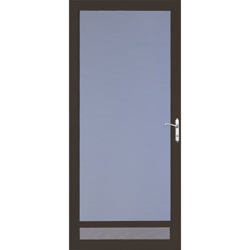 Larson Nuvent Brown Full View Aluminum Storm Door Common 36 In X