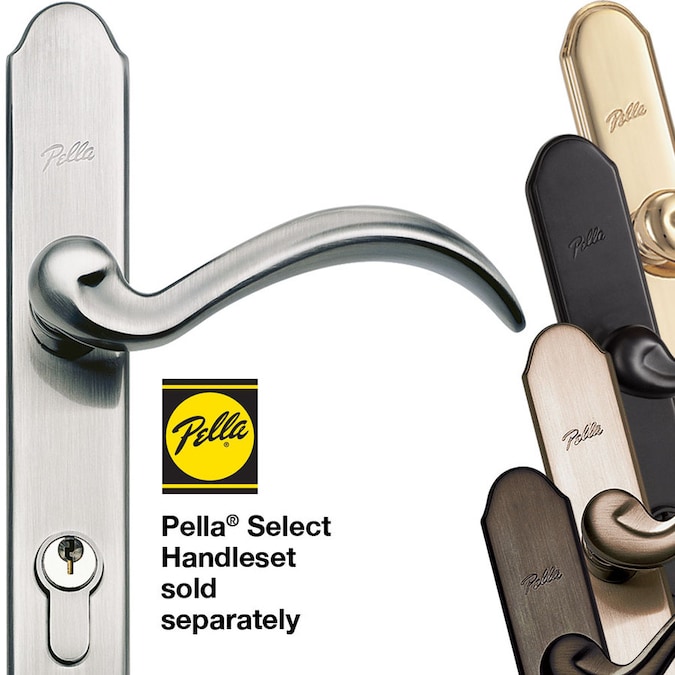Pella Select Satin Nickel Storm Door Matching Handleset in the Screen Door & Storm Door Handles