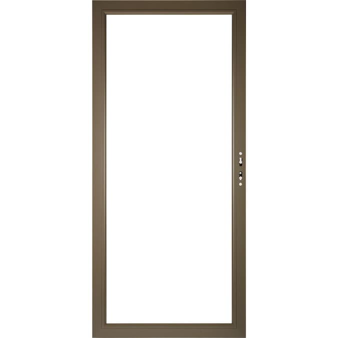 Pella Select Aluminum 36in x 81in Portobello Storm Door Frame at