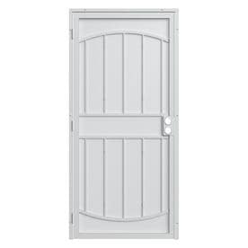 Security Doors At Lowes Gatehouse Gibraltar Max White Steel Surface Mount Single Security Door Common 36 In