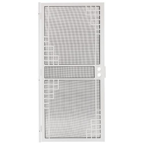 Gatehouse Monterey 36in x 81in White Steel Surface Mount Single Door
